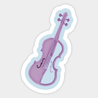 Lavender Violin Sticker